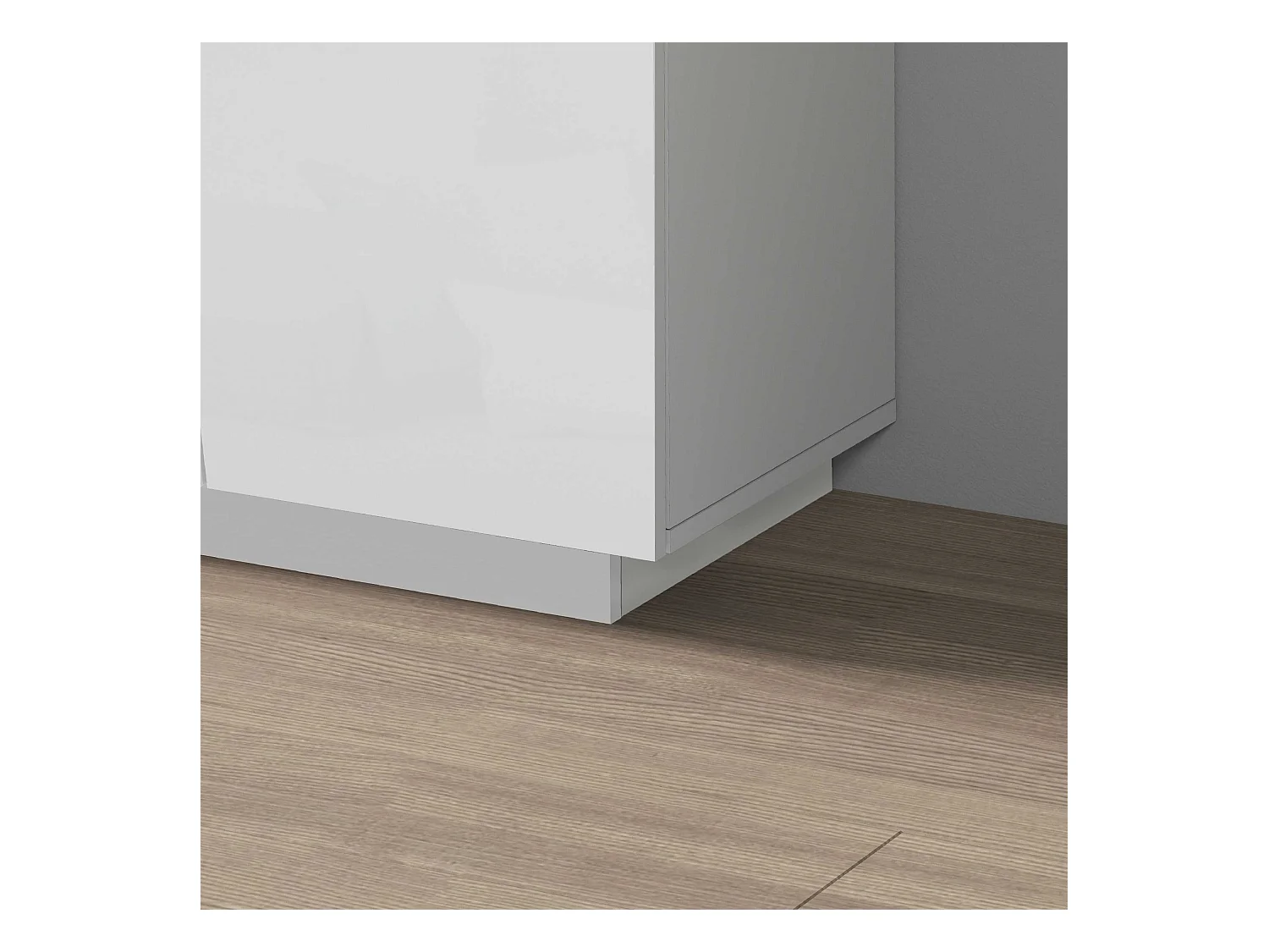 Armadio multiuso Easy a 2 ante bianco lucido 79,20x38x166 cm