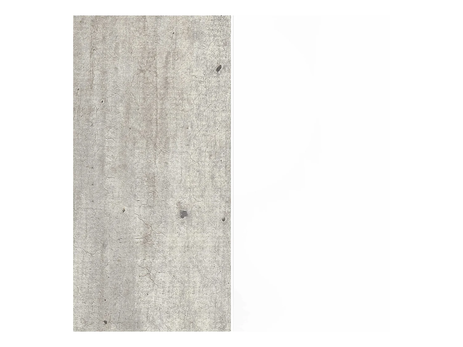 Armadio multiuso Easy a 2 ante bianco opaco e cemento 79,20x38x166 cm