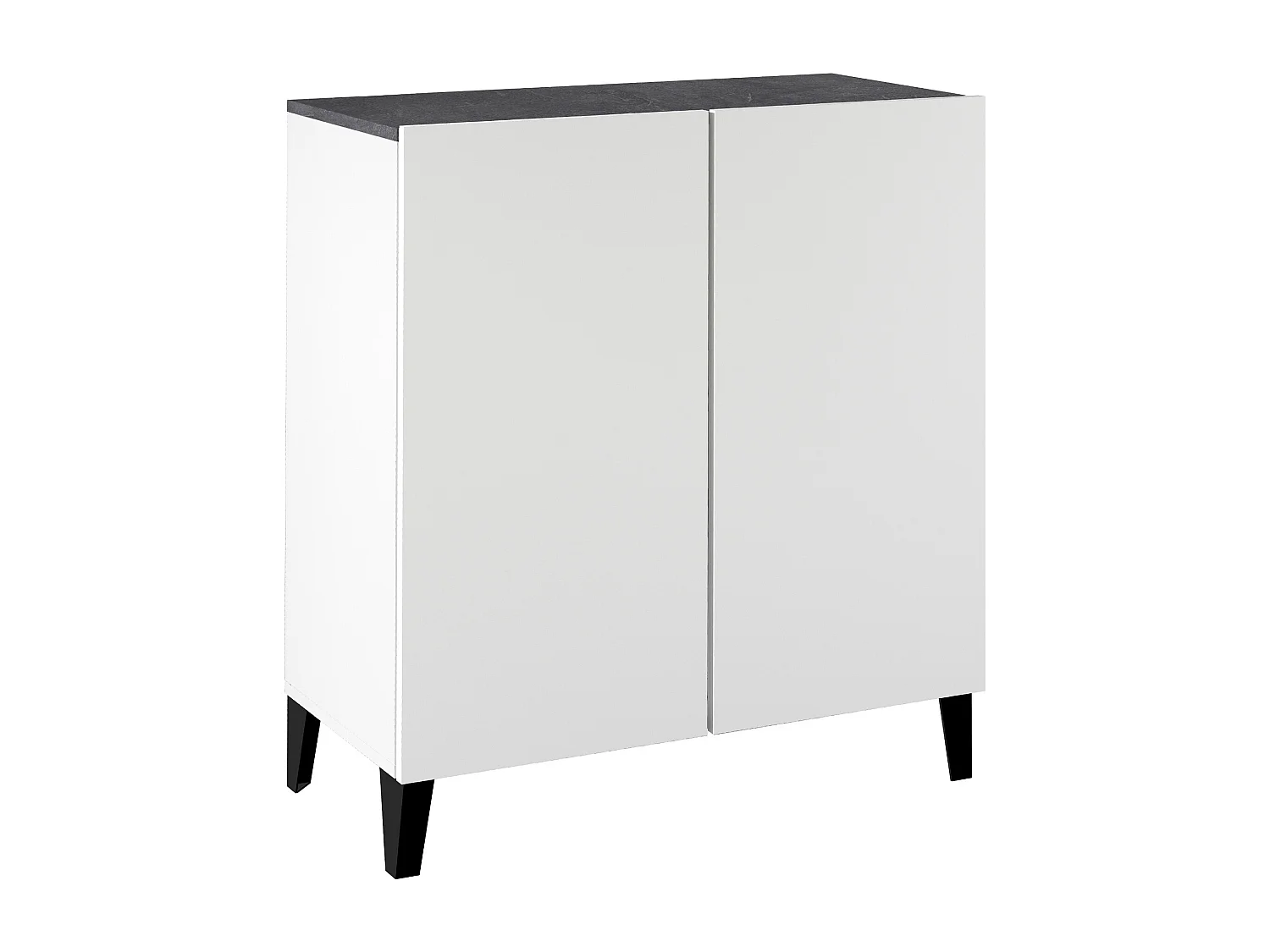 Armadio multiuso Easy a 2 ante report e bianco opaco 79,20x38x92,5 cm