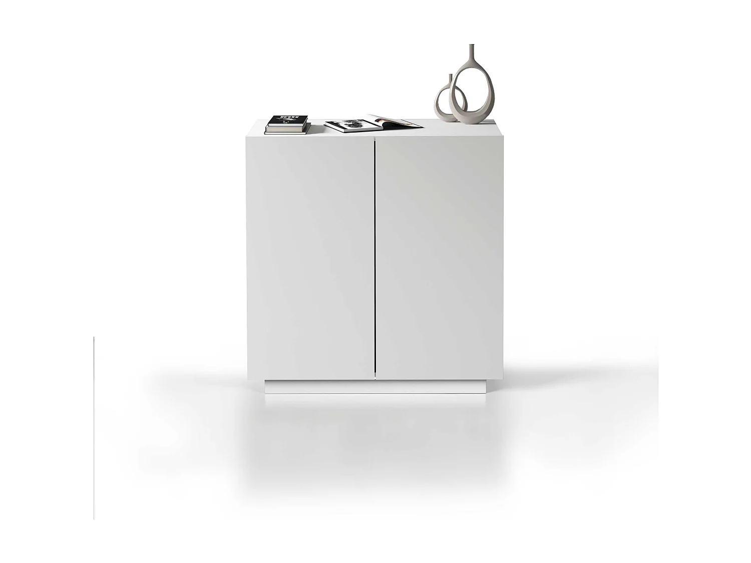 Armadio multiuso Easy a 2 ante bianco opaco 79,20x38x86 cm