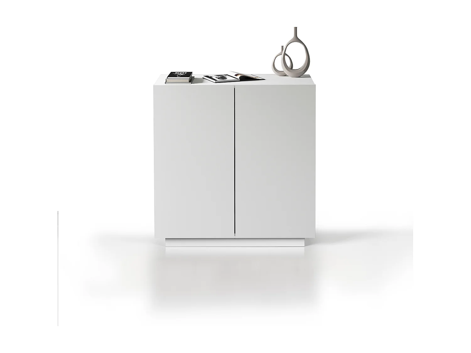 Armario multiusos Easy con 2 puertas blanco mate 79,20x38x86 cm