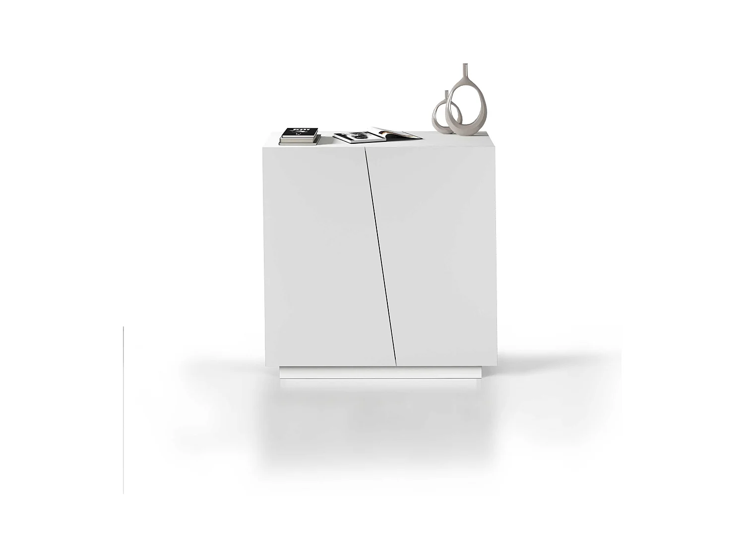 Armadio multiuso Easy a 2 ante bianco opaco 79,20x38x86 cm