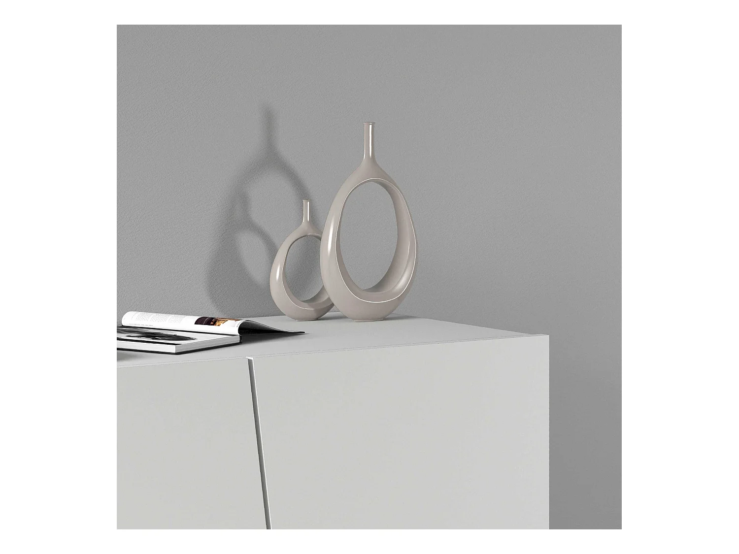 Armadio multiuso Easy a 2 ante bianco opaco 79,20x38x86 cm