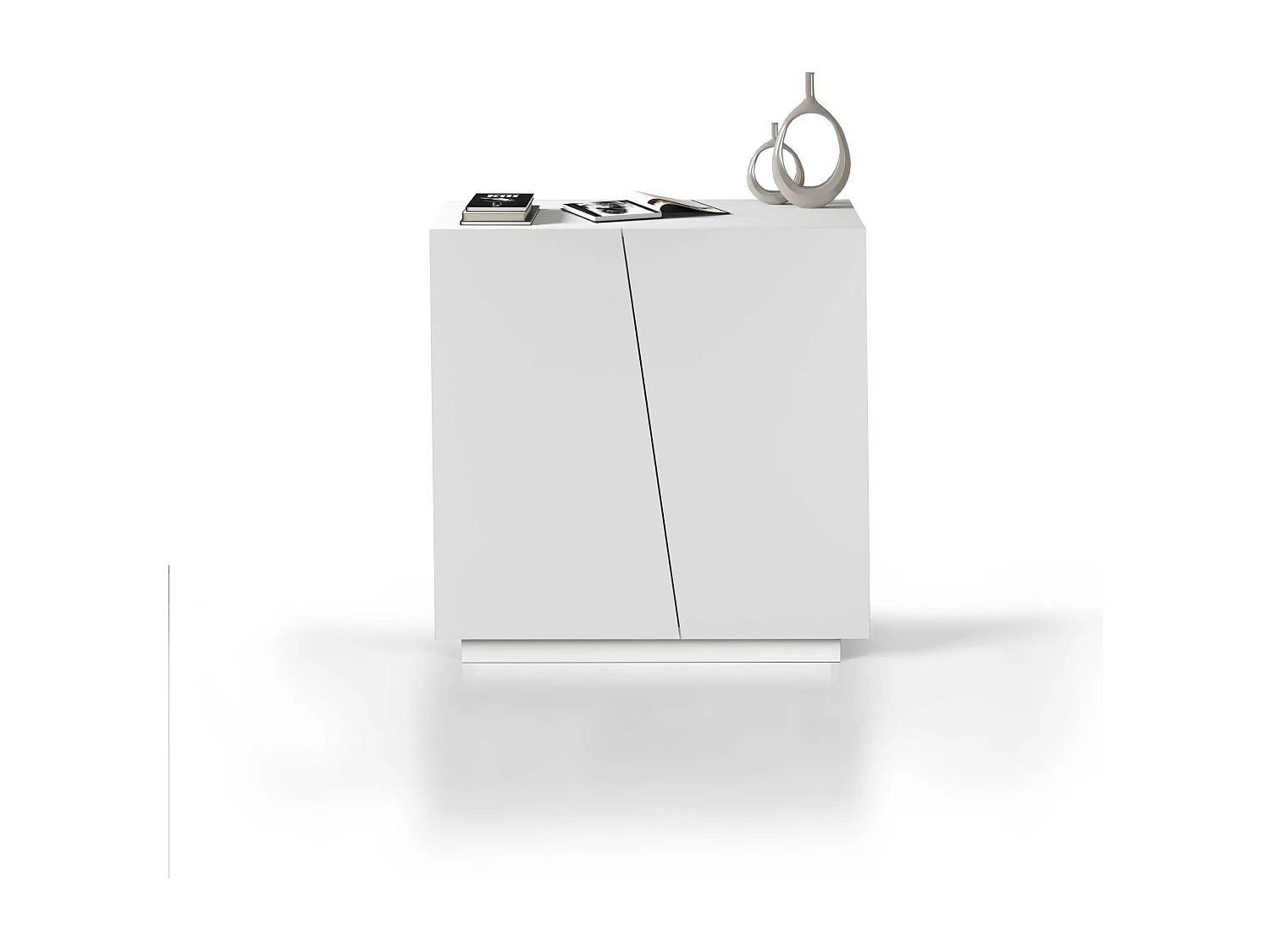 Armadio multiuso Easy a 2 ante bianco opaco 79,20x38x86 cm