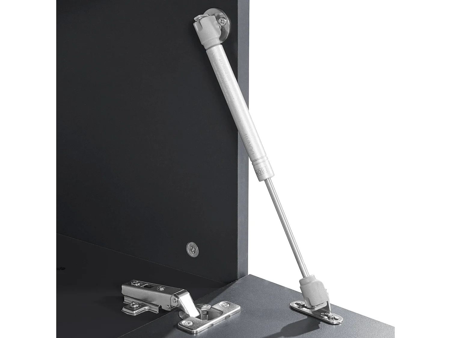 Parete attrezzata Chronos set soggiorno Antracite Opaco e Rovere 180/260x40 cm