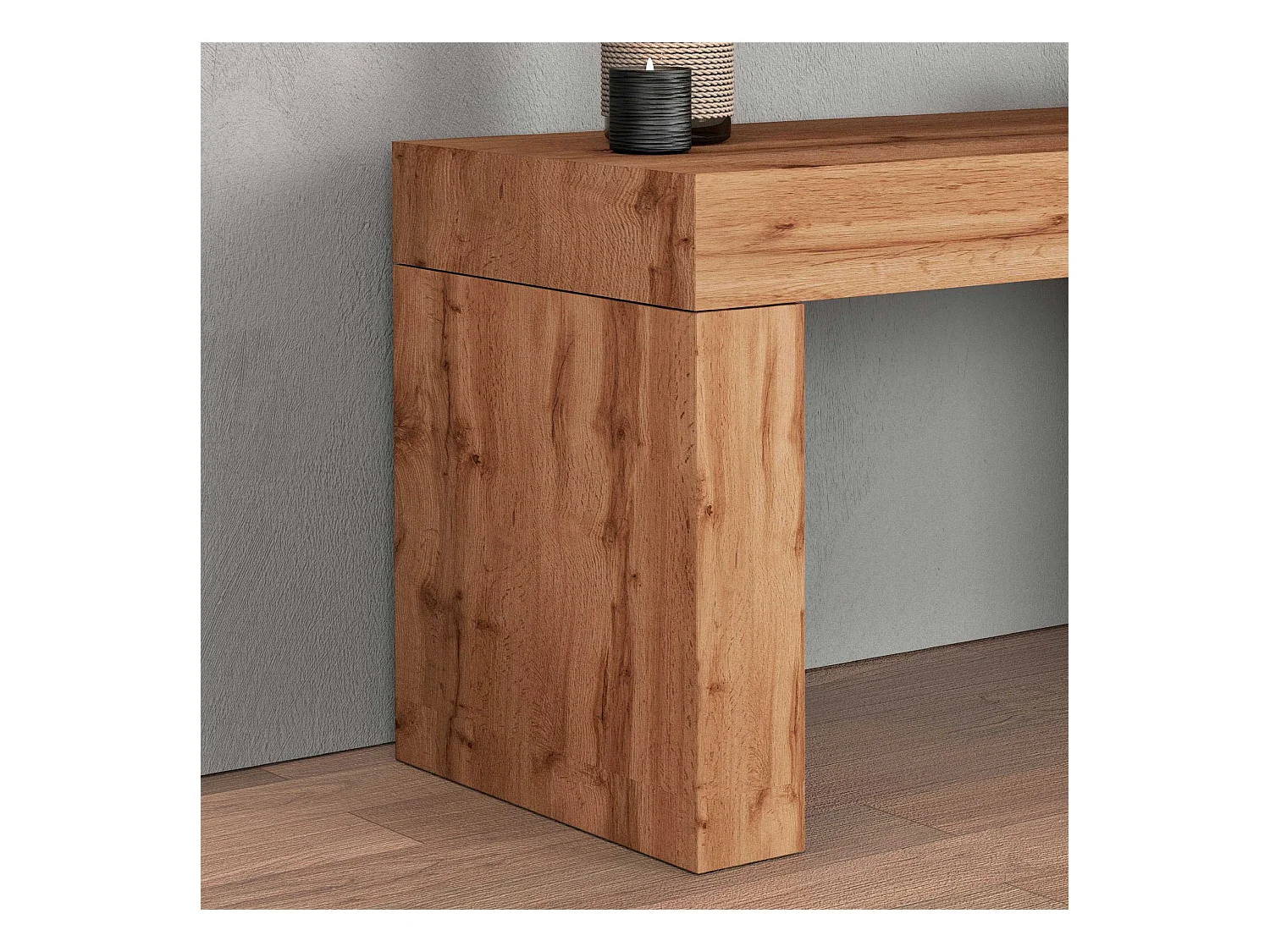 Panca porta tv Chronos colore rovere 180x40x51 cm