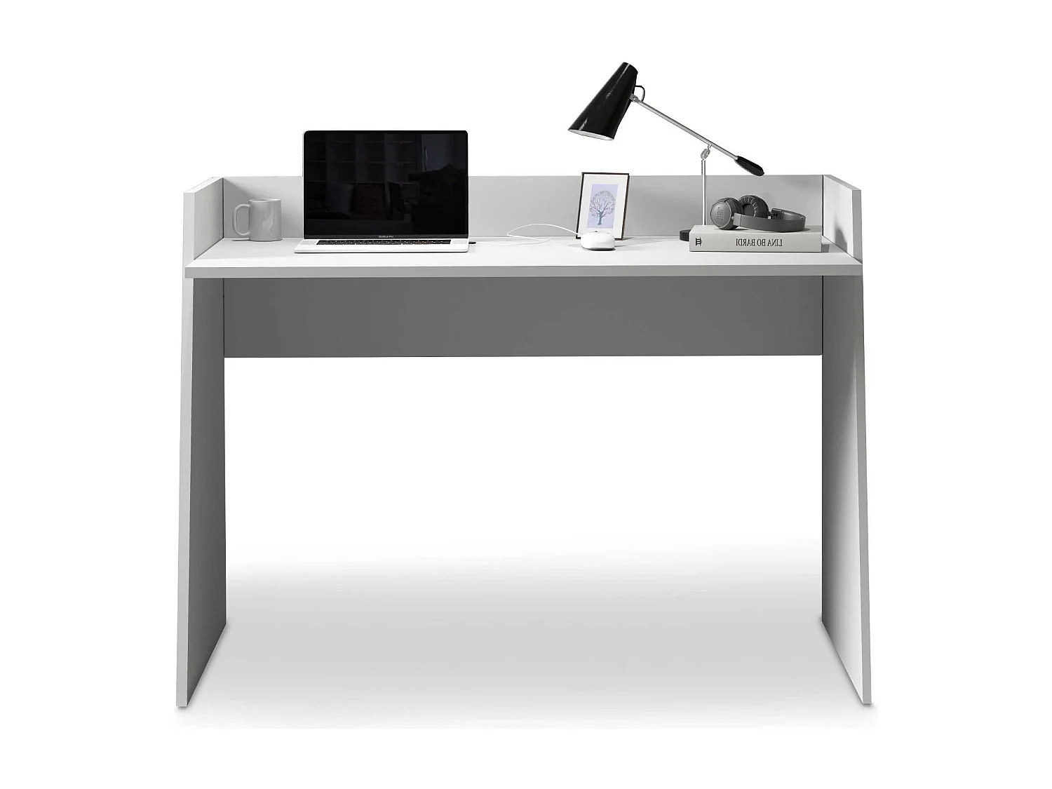 Scrivania Easy bianco opaco 100x50x75 cm