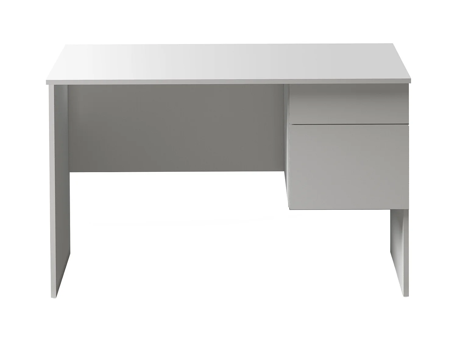 Scrivania Easy 1 anta e 1 cassetto bianco opaco 110x50x75 cm