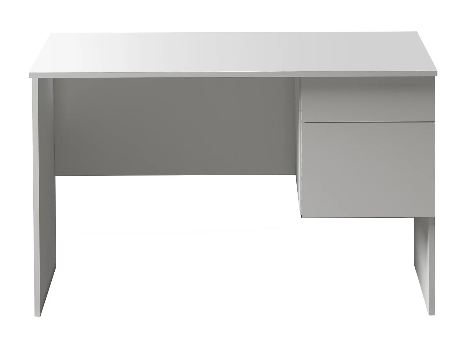 Scrivania Easy 1 anta e 1 cassetto bianco opaco 110x50x75 cm