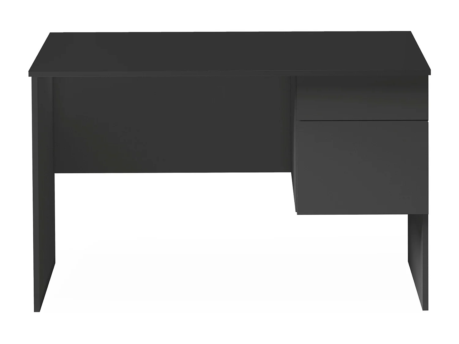 Scrivania Easy 1 anta e 1 cassetto antracite opaco 110x50x75 cm
