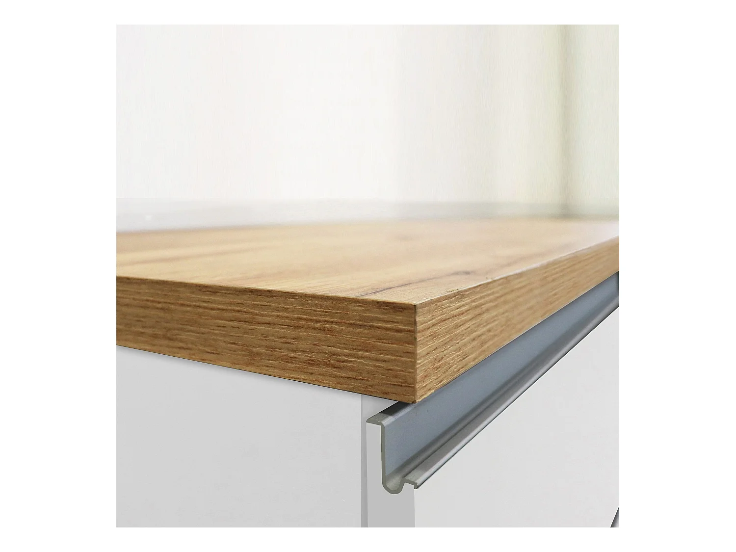 Isola da Cucina Effetto Legno Bianco Lucido/Rovere 168x90x91 cm