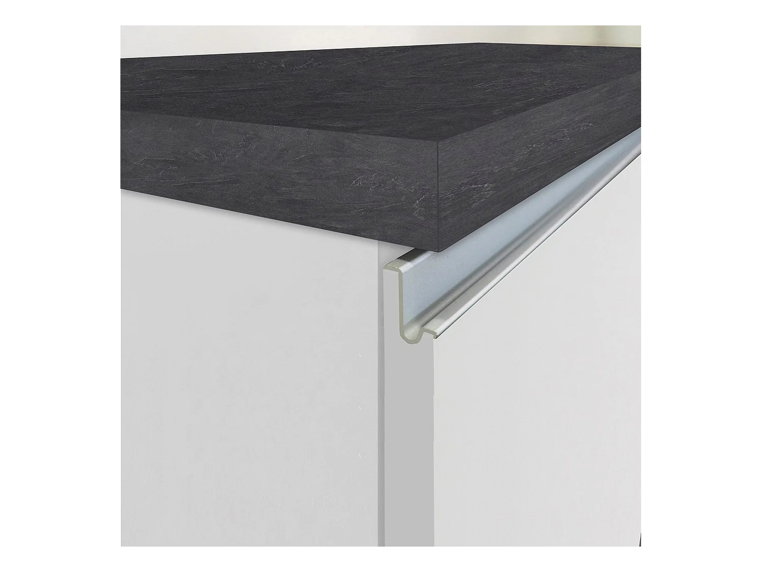 Isola da cucina Sole con 1 anta 2 cassetti e 6 vani bianco lucido/report 153x90x91 cm