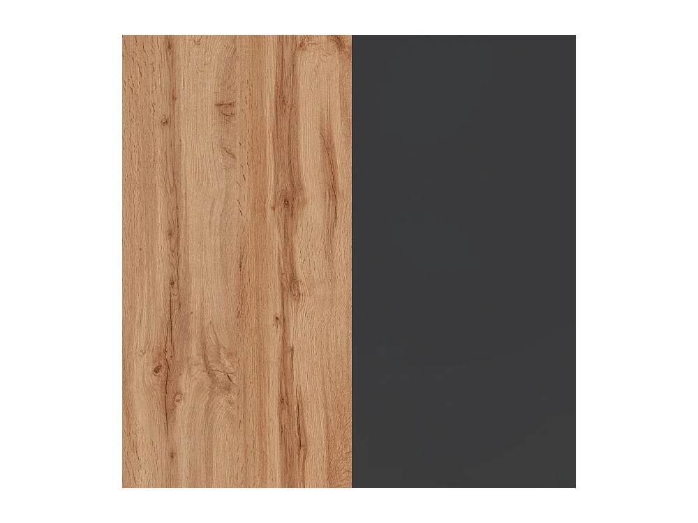 Isola da cucina Sole a 2 ante e 2 cassetti antracite opaco/rovere 160x90x90 cm