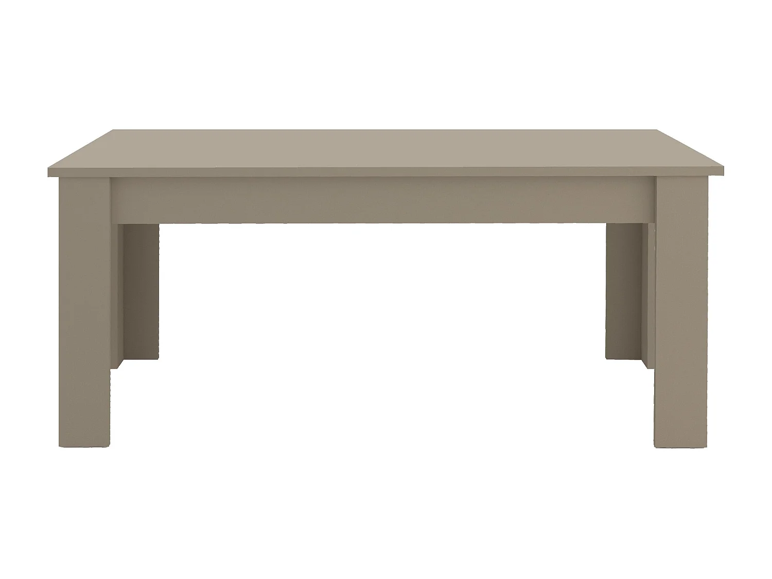 Tavolo allungabile Jesi ideale per 6-8 persone colore tortora 140/190x90x75 cm