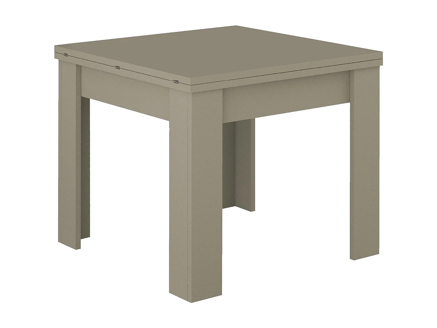 Tavolo allungabile Jesi ideale per 6-8 persone colore tortora 90/180x90x75 cm