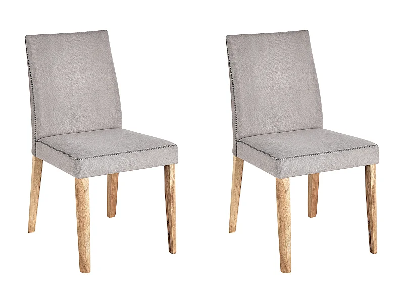 Lot de 2 chaises de salle à manger PHOLA Gris