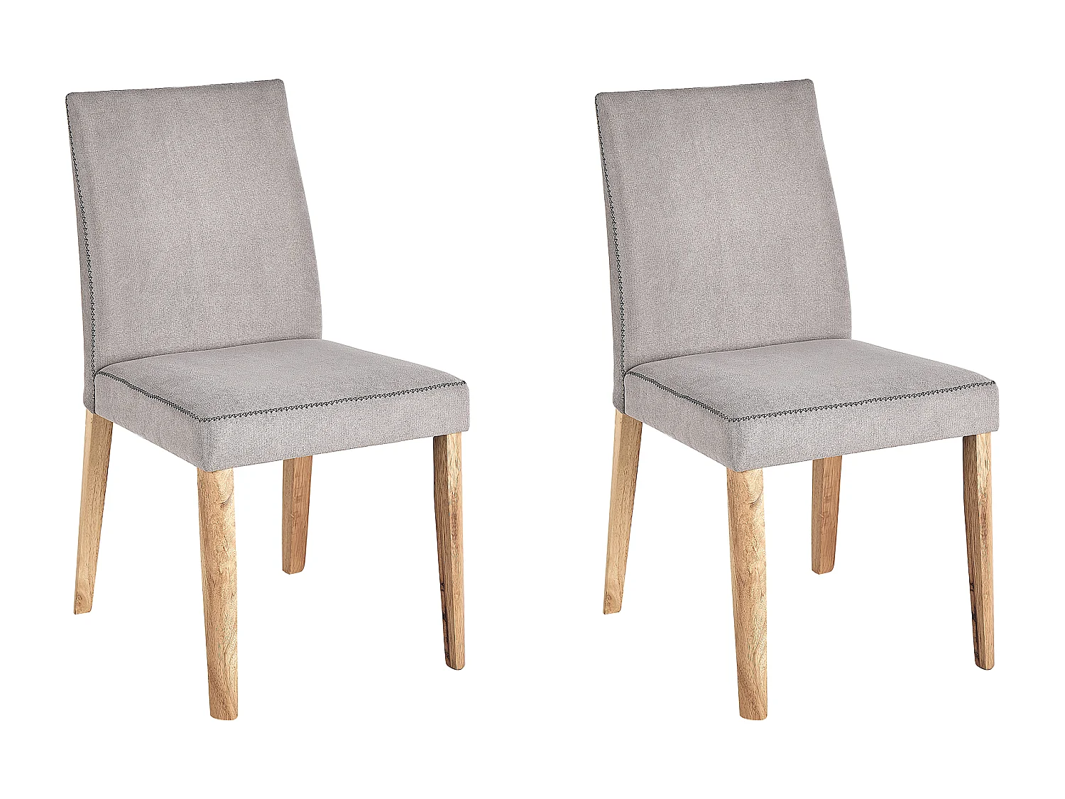 Lot de 2 chaises de salle à manger PHOLA Gris