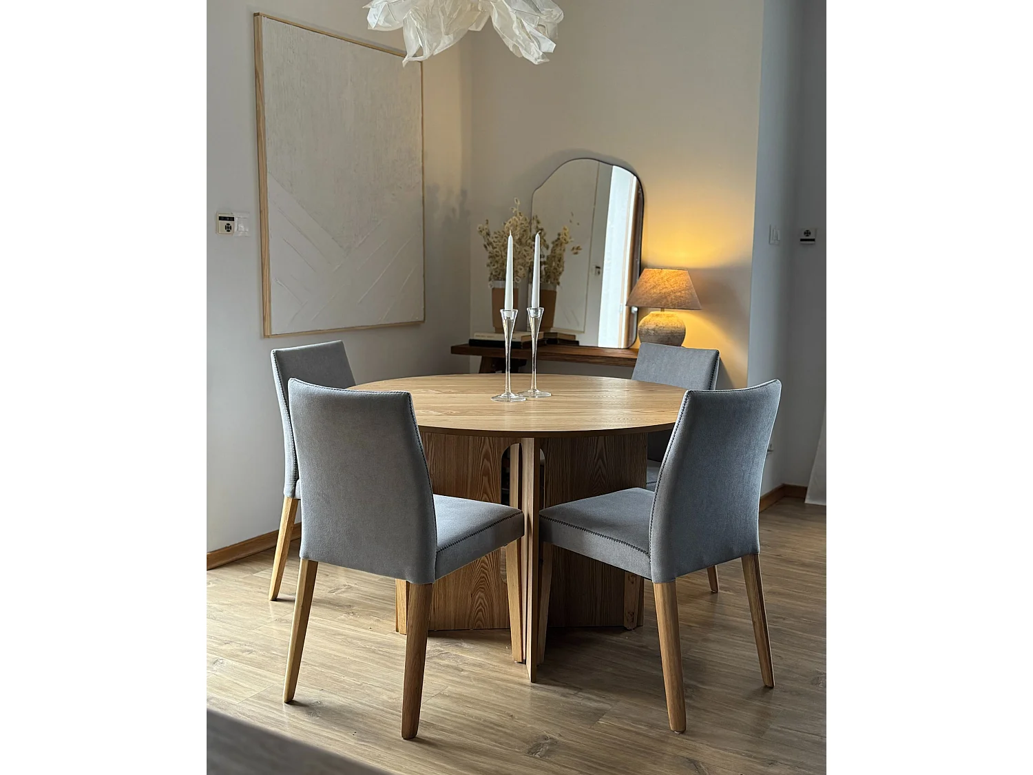 Set di 2 sedie da pranzo PHOLA Grigio