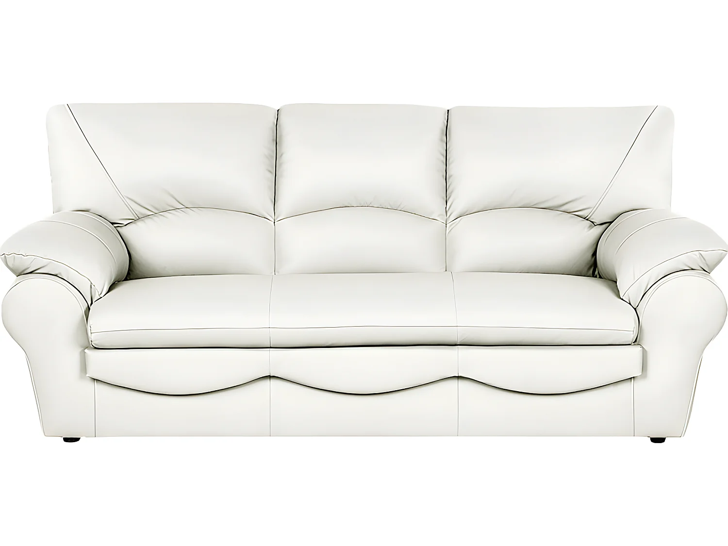 3-zitsbank van Italiaans kalfsleer OSATIS, Prestige-serie, verkrijgbaar in 8 kleuren