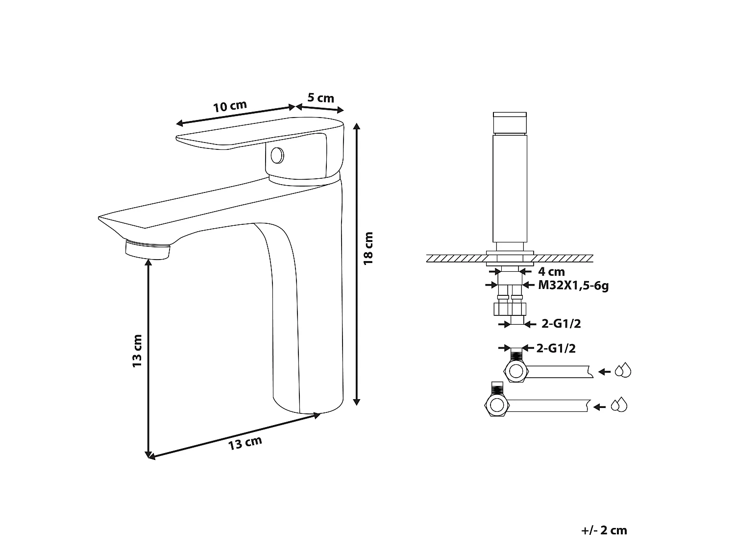Robinet de lavabo BERLOI Laiton Argenté