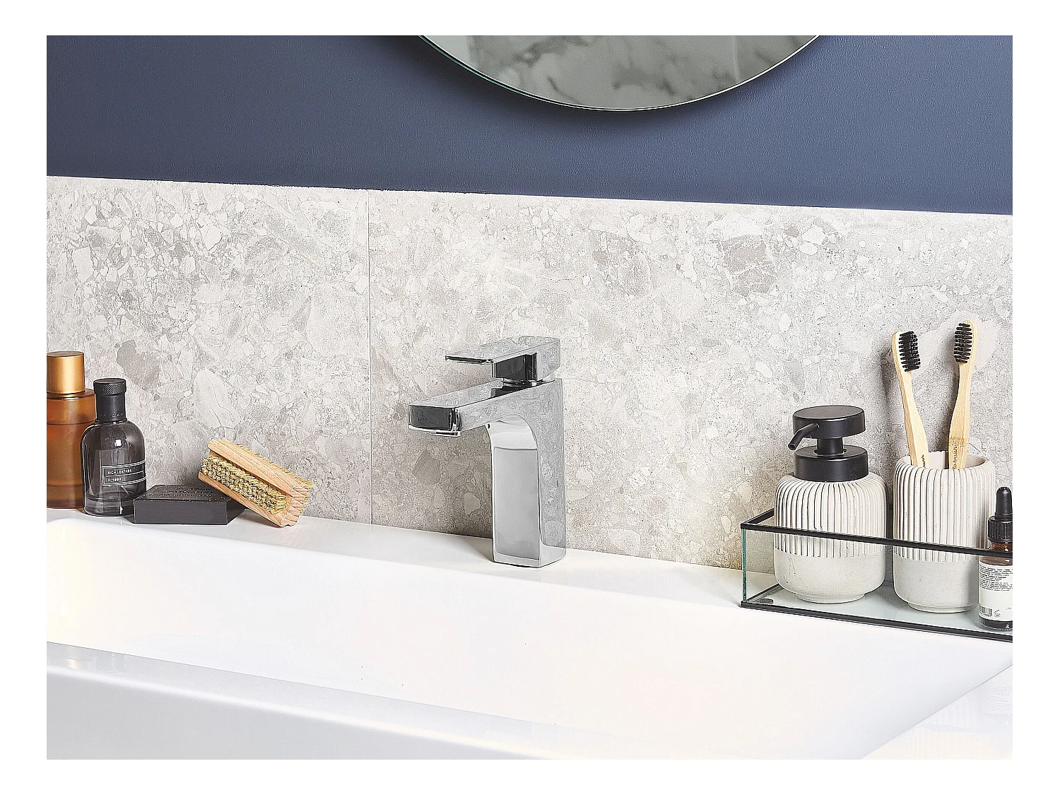 Bateria umywalkowa IRUPU Srebrny