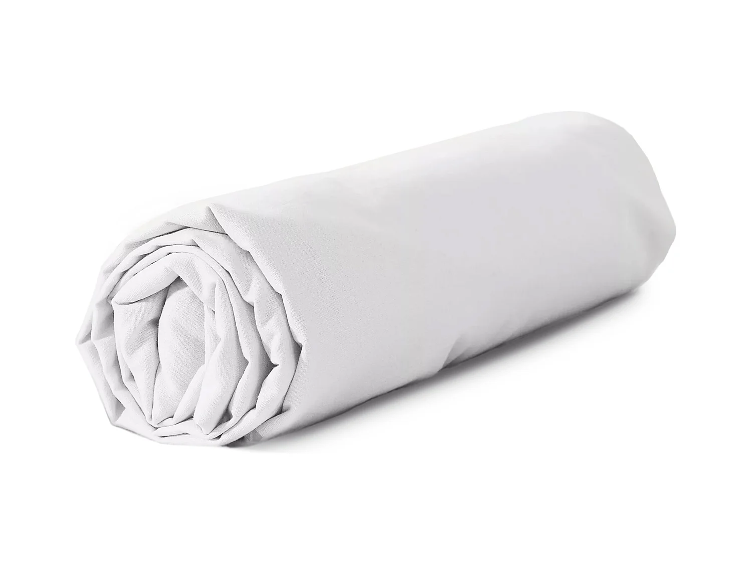 Drap housse 160x200 cm coton lavé LINO blanc