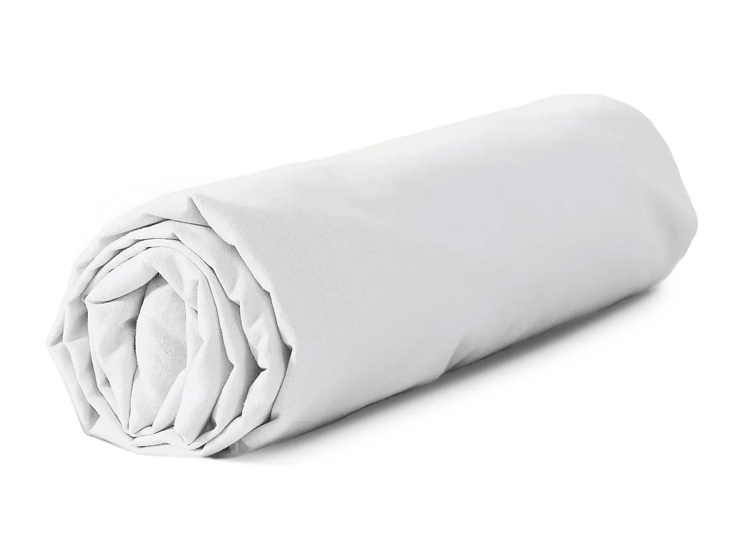 Drap housse 160x200 cm coton lavé LINO blanc