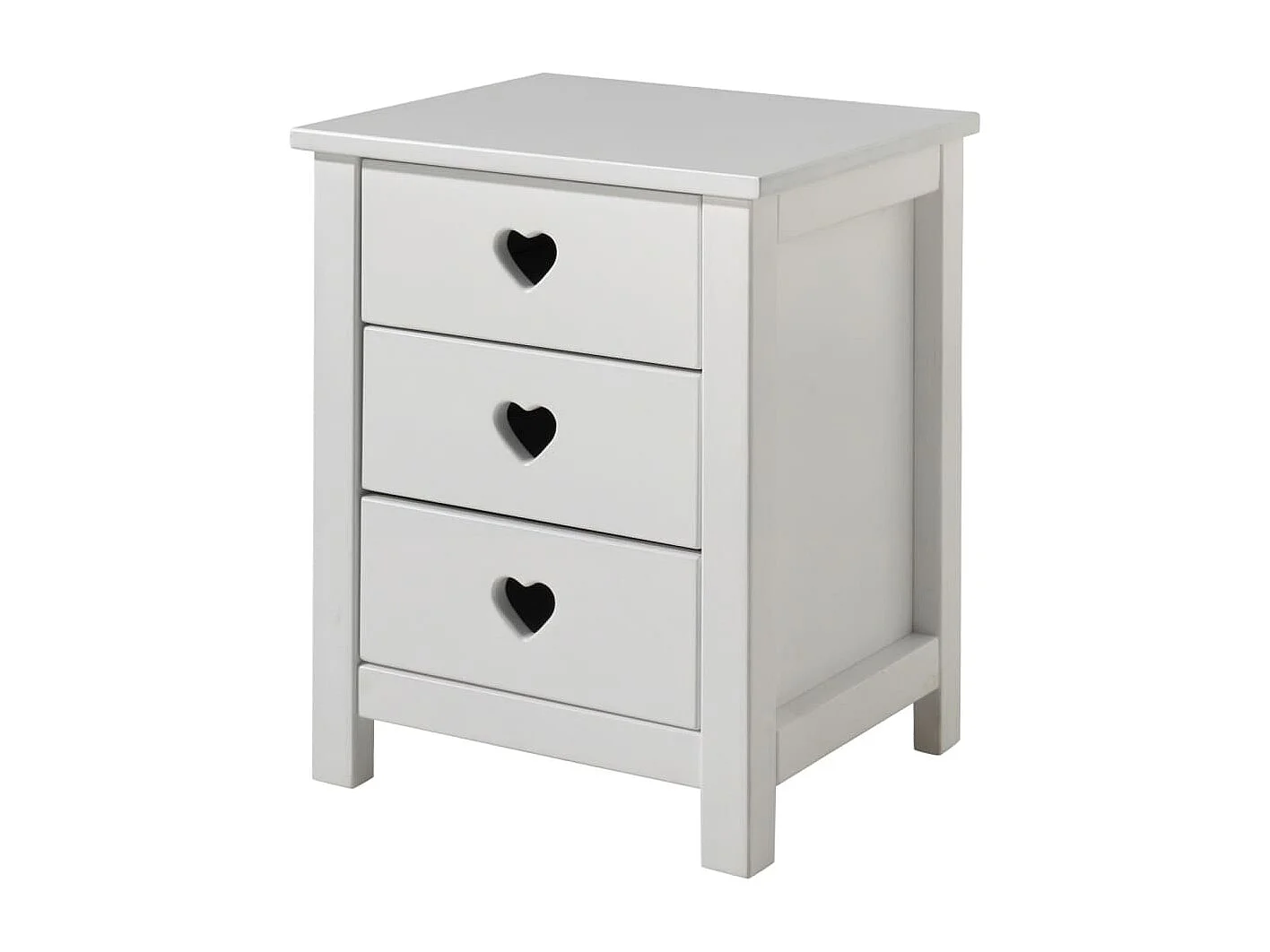 Table de Chevet Enfant "Amori" 50cm Blanc