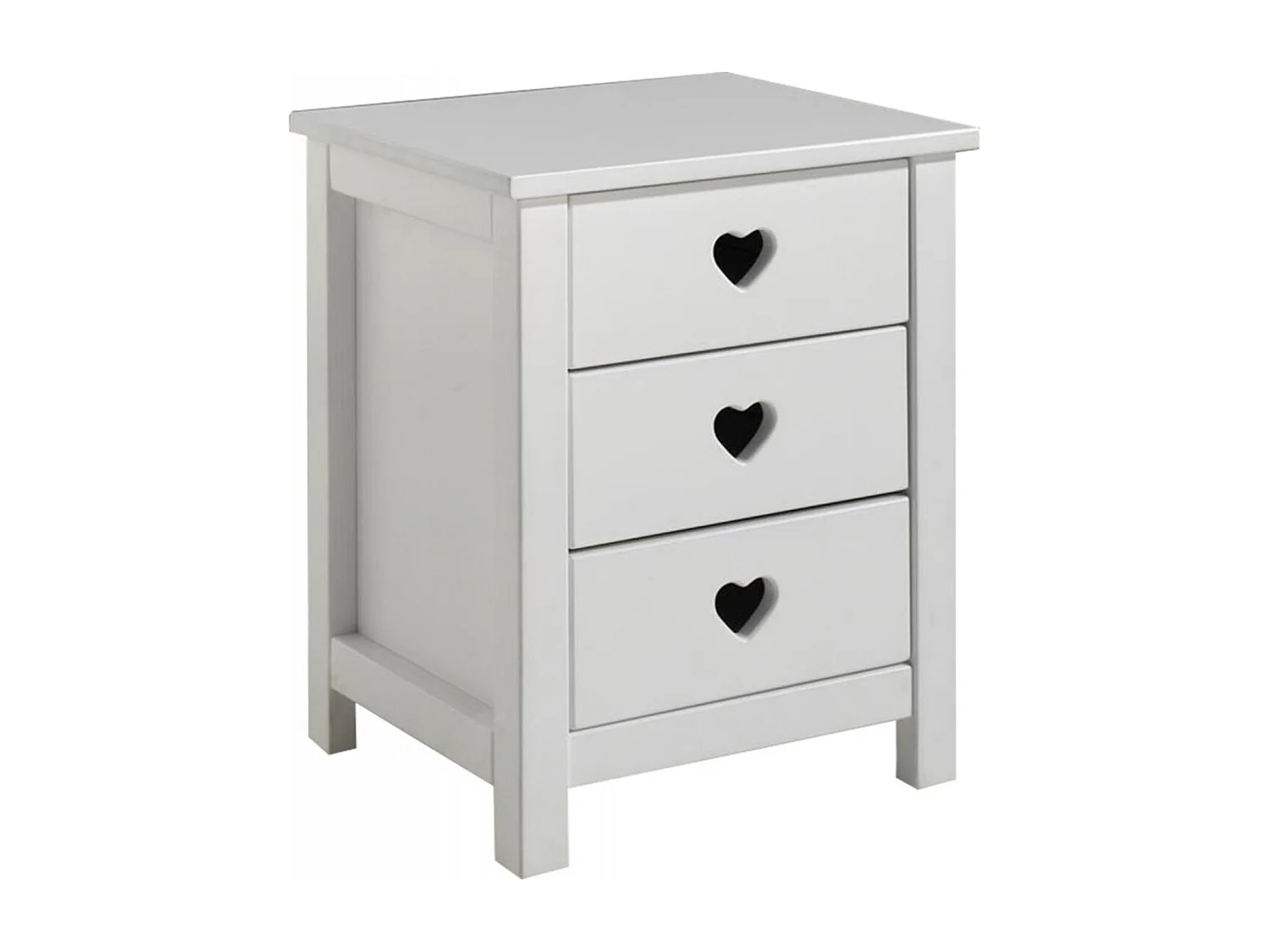 Table de Chevet Enfant "Amori" 50cm Blanc