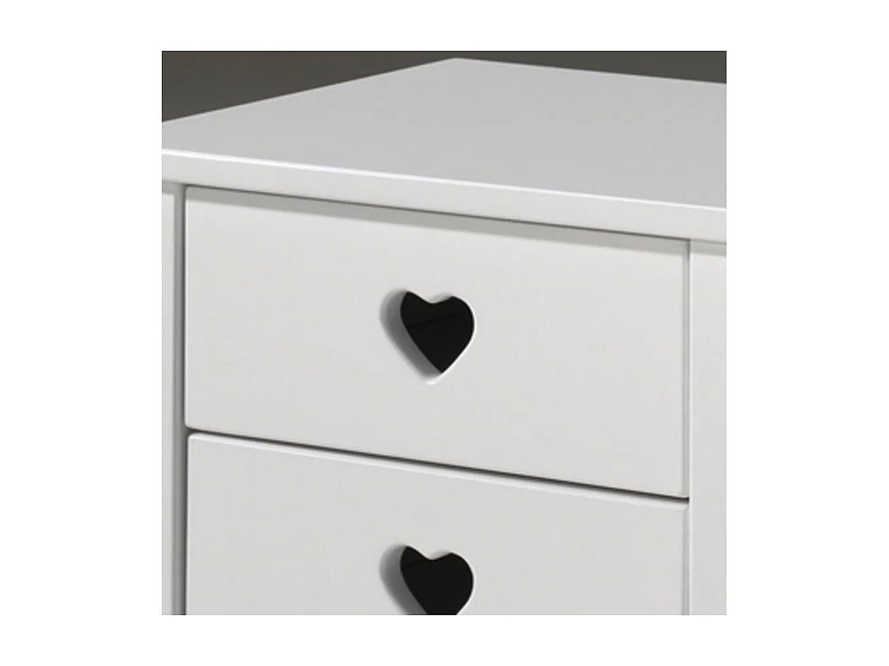 Table de Chevet Enfant "Amori" 50cm Blanc