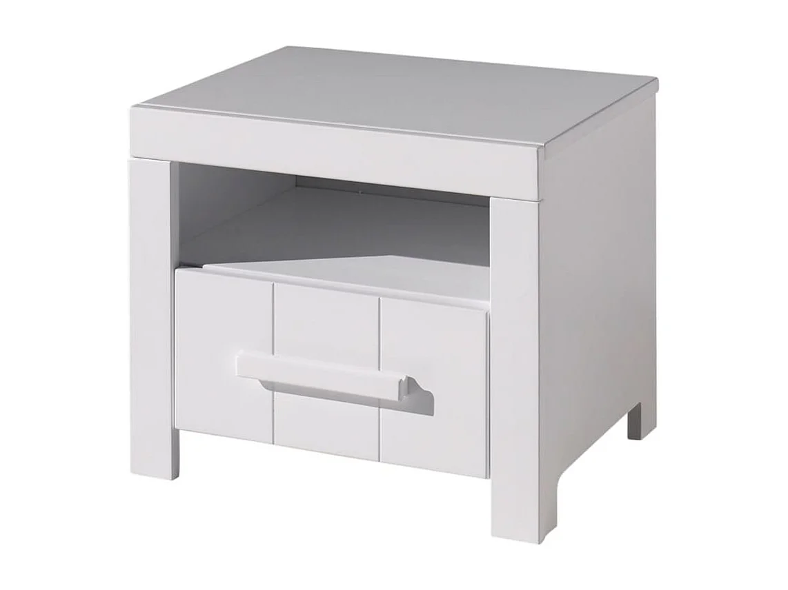 Table de Chevet "Erik" 50cm Blanc