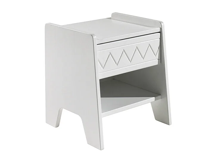 Table de Chevet Enfant "Wynnie" 45cm Blanc