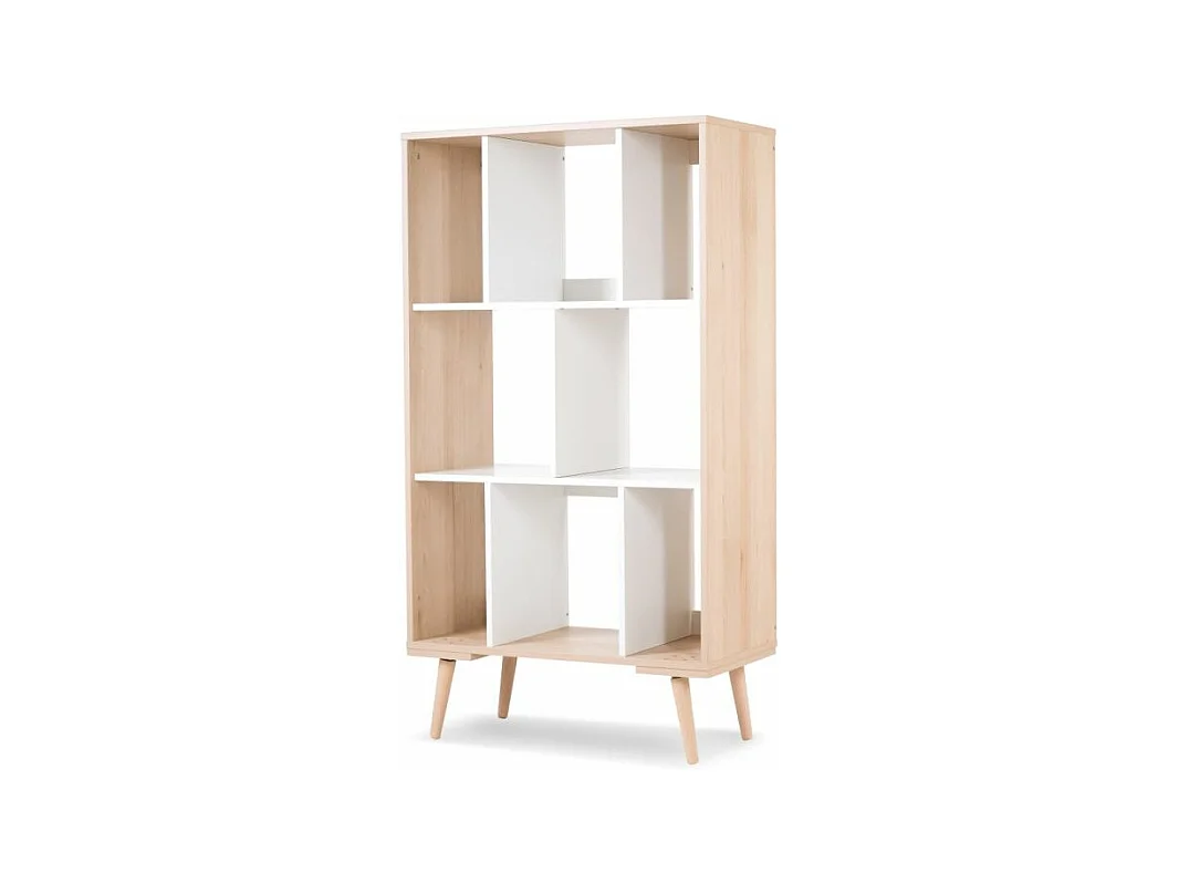 Bibilothèque LittleSky by Klups Sofie Hêtre et Blanc
