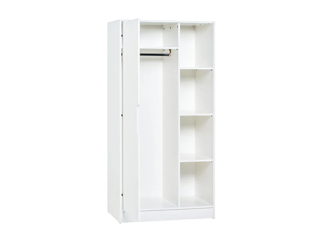 Commode à langer et armoire 1 porte Maxim Blanc