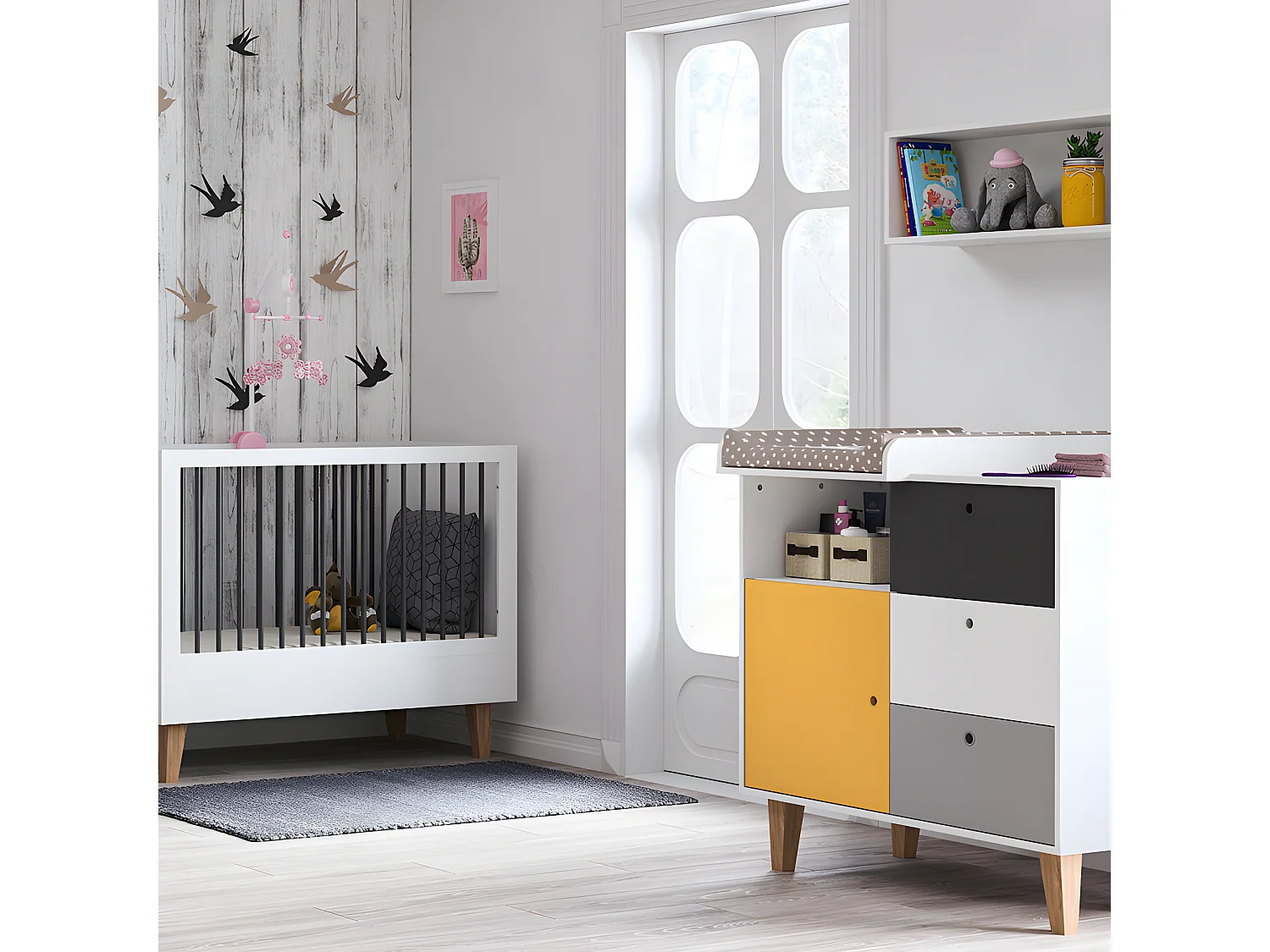 Commode à langer Concept Jaune