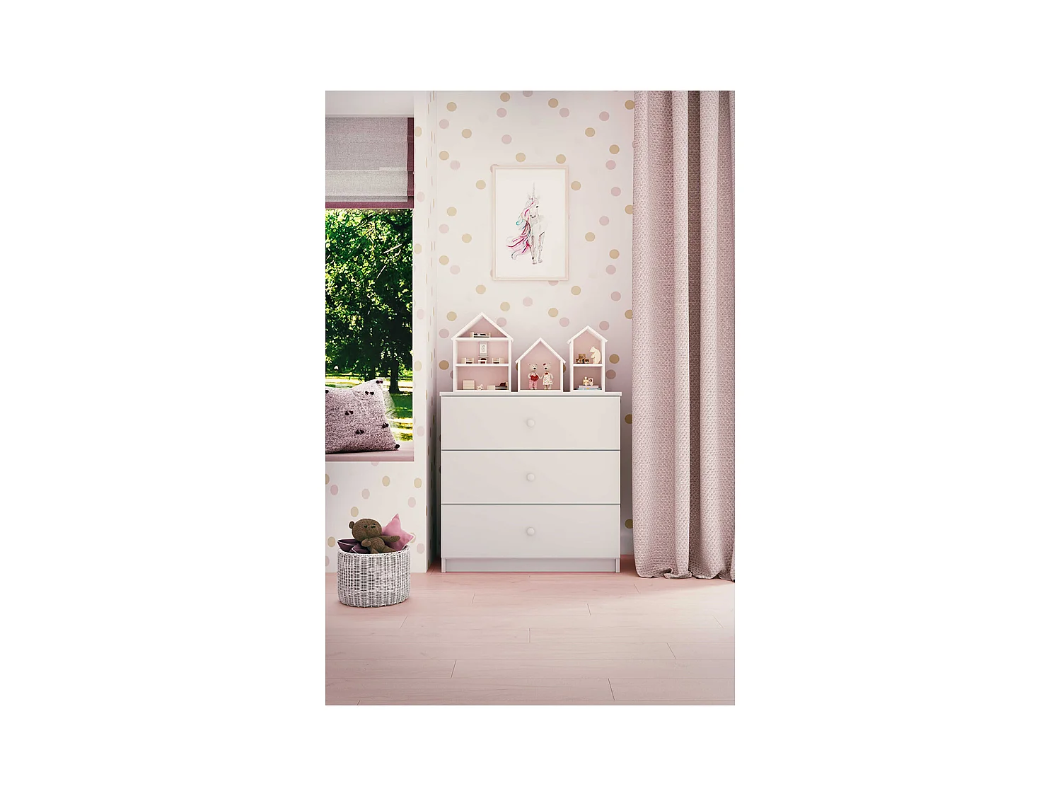 Kocot Kids Babydream Commode met 3 laden - Wit