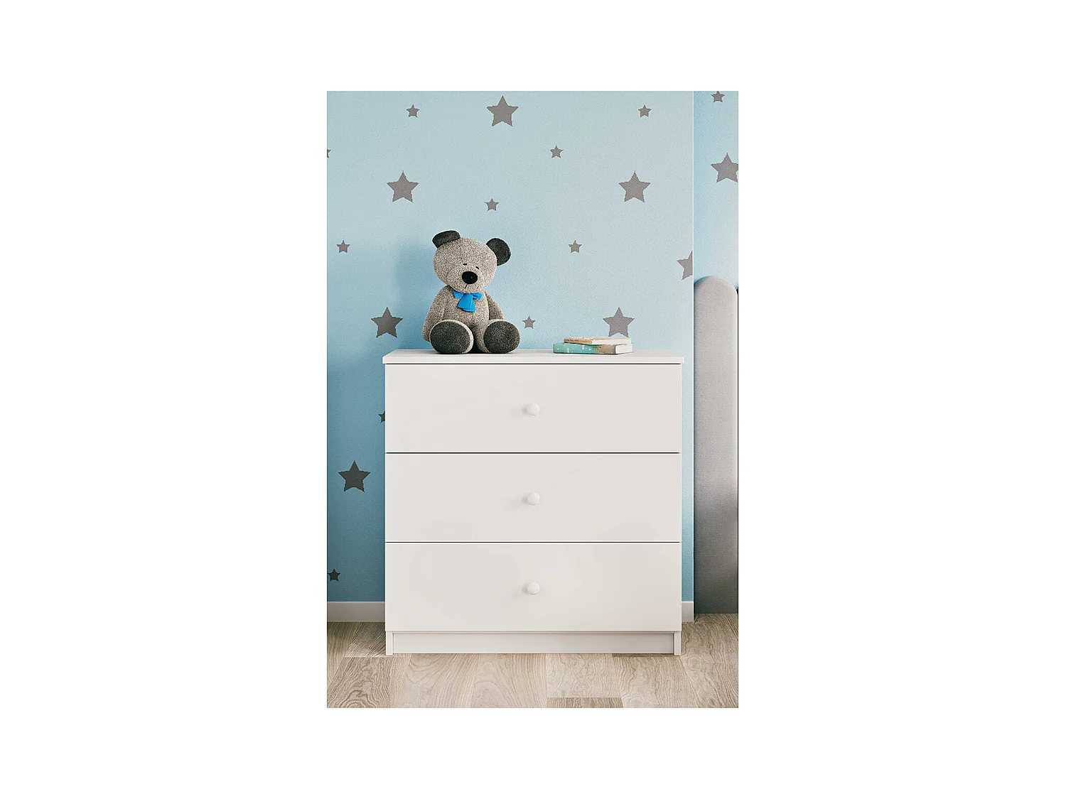 Commode 3 tiroirs Babydream - Blanc