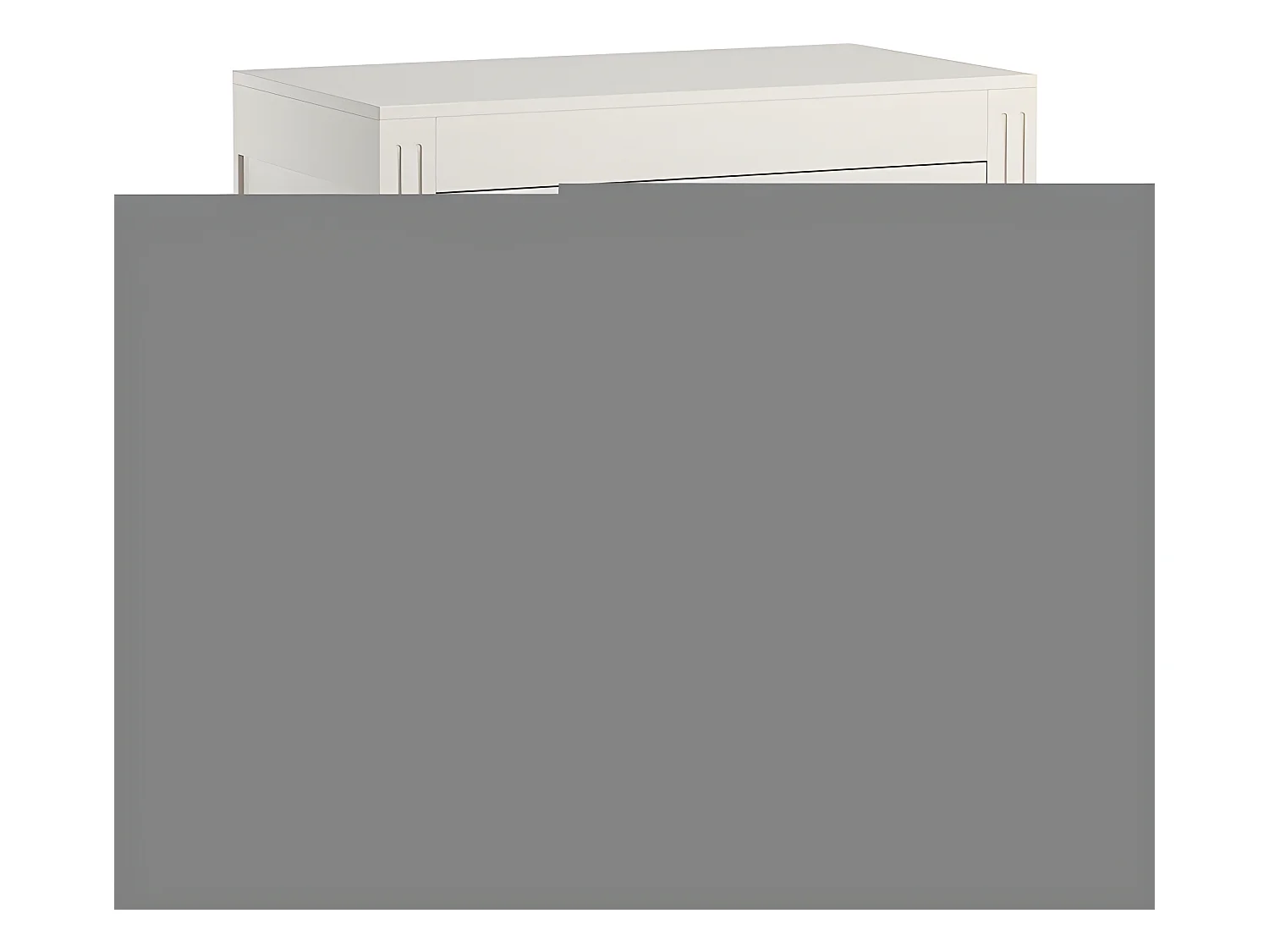 Commode 3 tiroirs Milenne Blanc