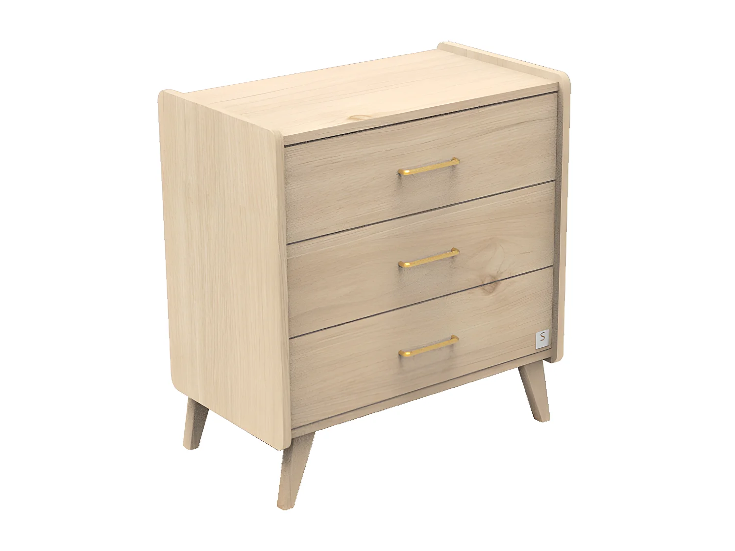 Commode 3 tiroirs Arty Bois