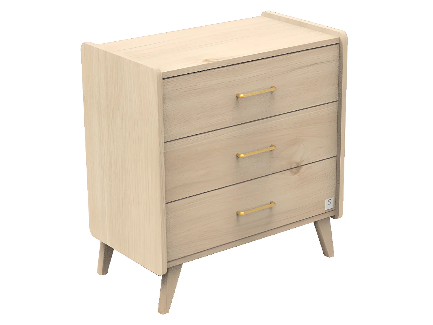 Commode 3 tiroirs Arty Bois