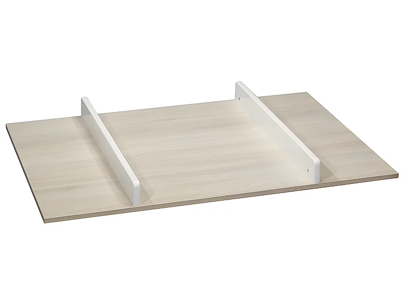 Plan à langer pour grande commode Happy Blanc et bois
