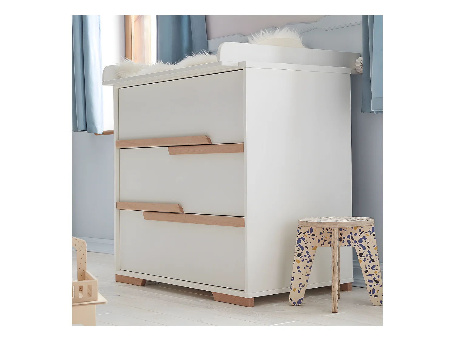 Plan à langer pour commode à langer Snap et Calmo Blanc