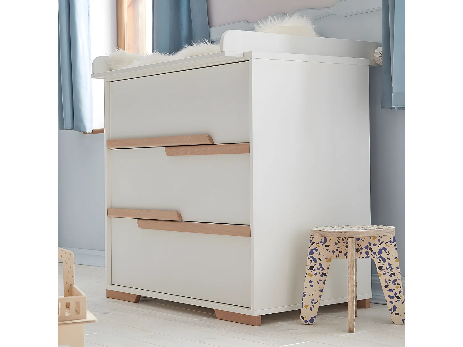 Plan à langer pour commode à langer Snap et Calmo Blanc