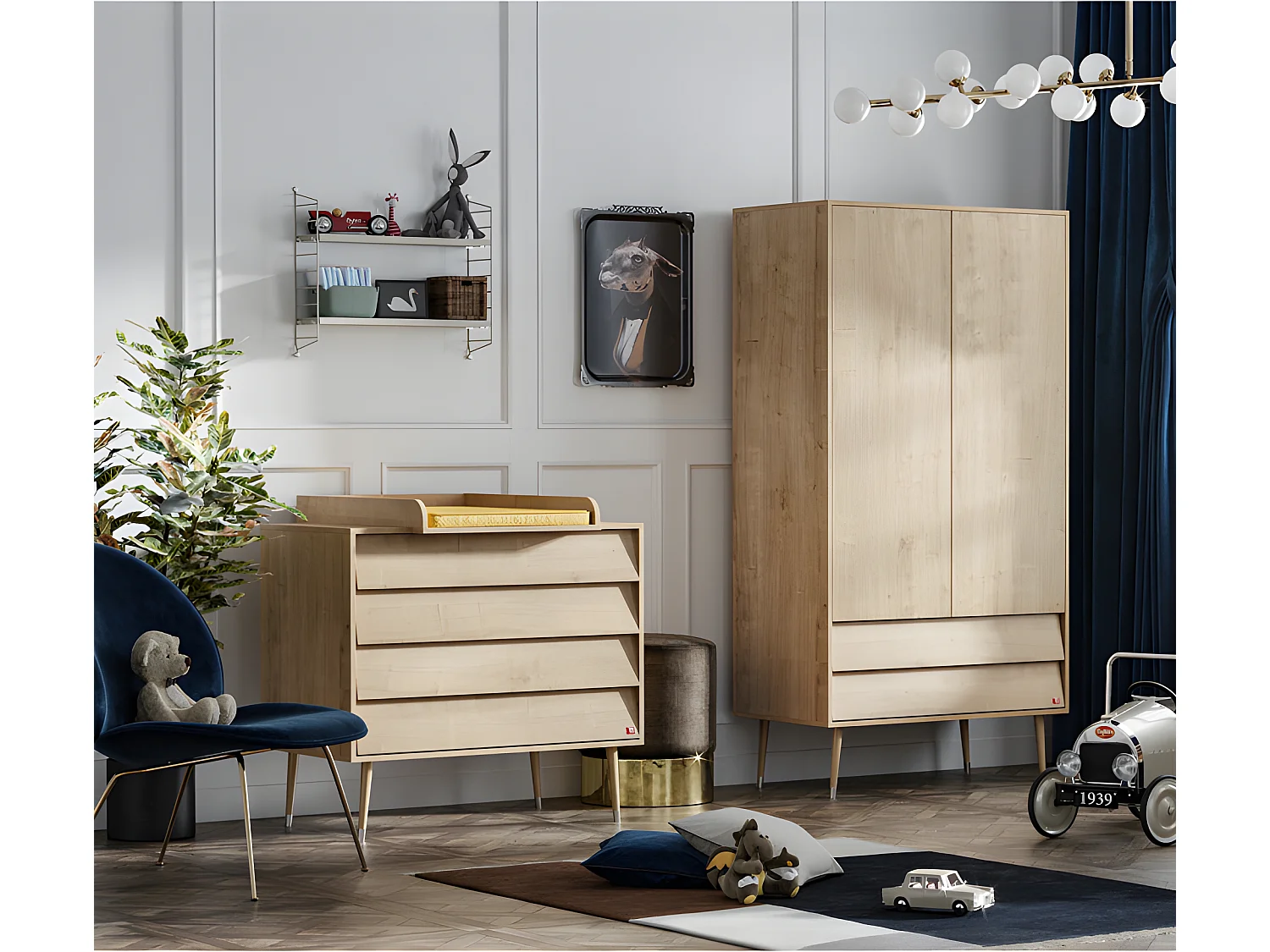 Commode 4 tiroirs Bosque Bois