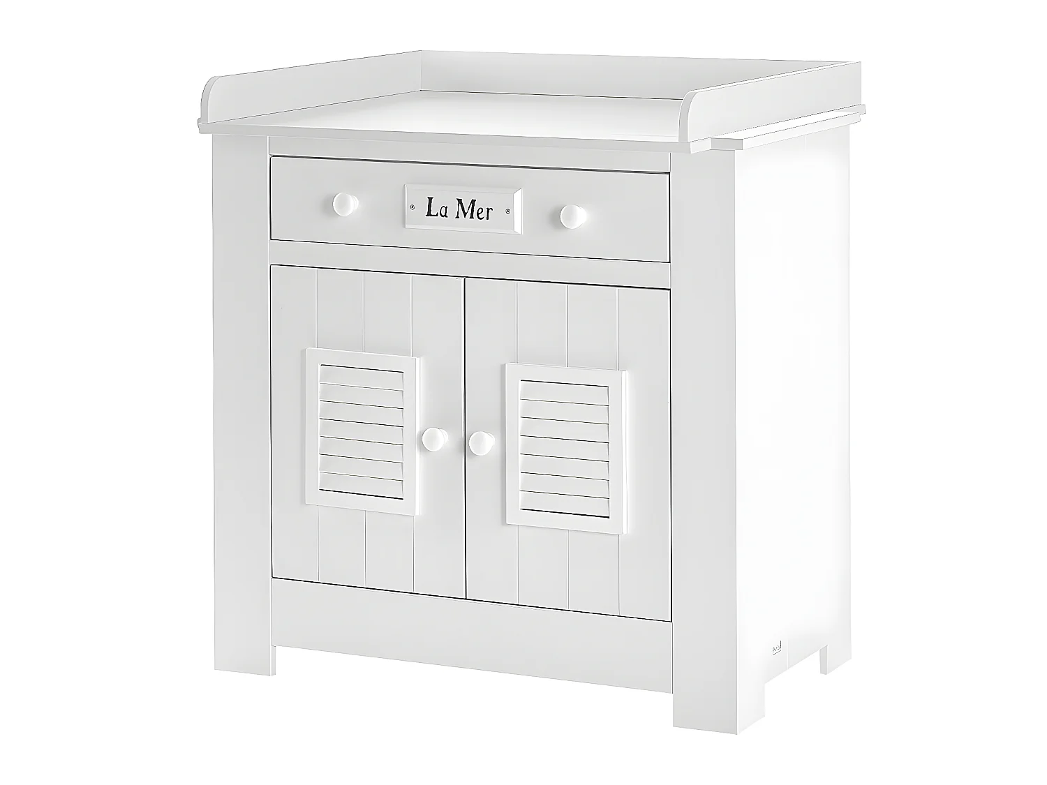 Plan à langer pour commode à langer Marsylia MDF Blanc