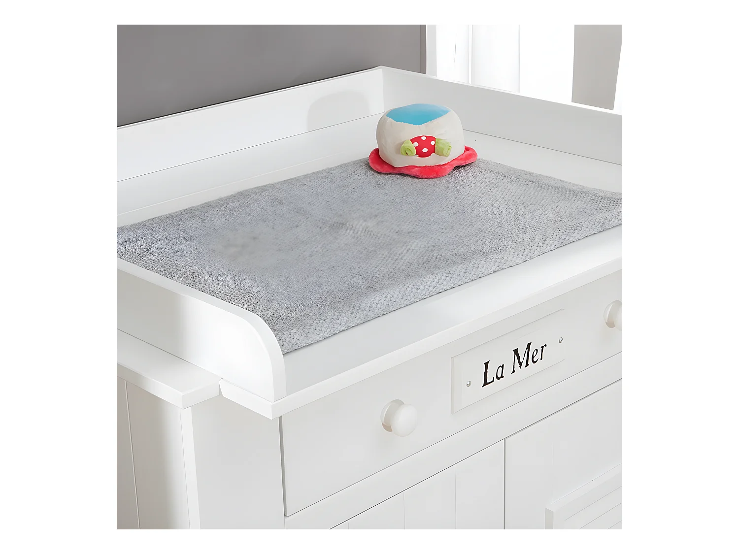 Plan à langer pour commode à langer Marsylia MDF Blanc