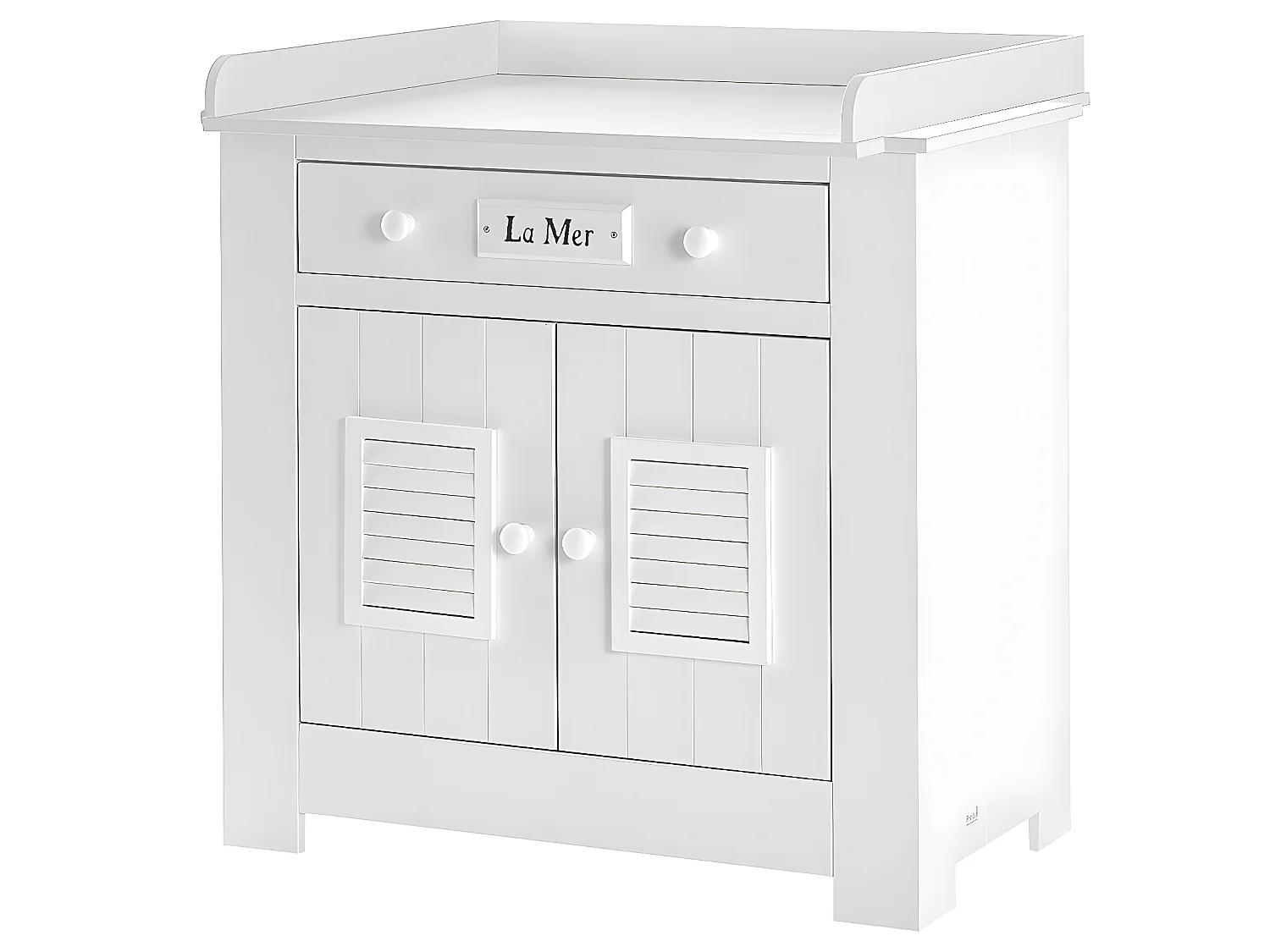 Plan à langer pour commode à langer Marsylia MDF Blanc