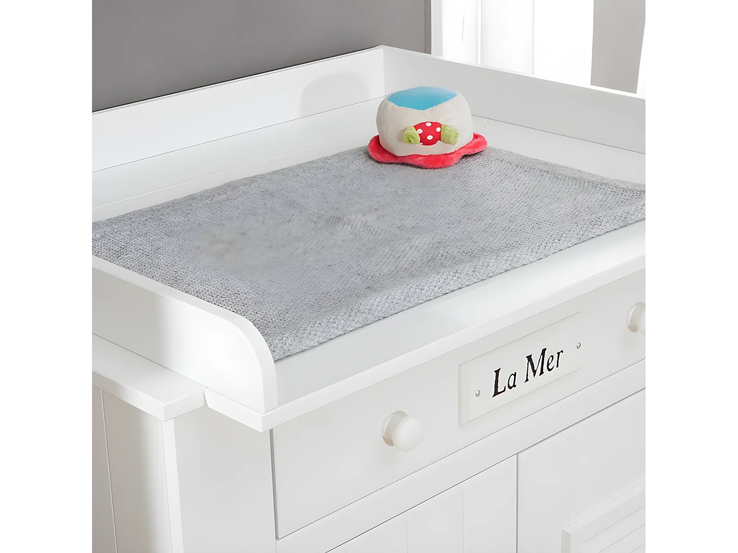 Plan à langer pour commode à langer Marsylia MDF Blanc