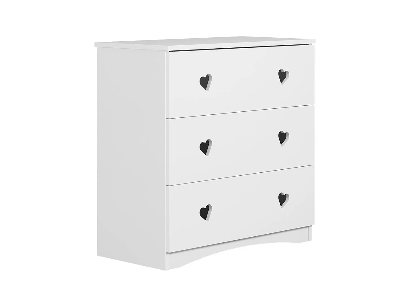 Commode 3 tiroirs Julia - Blanc