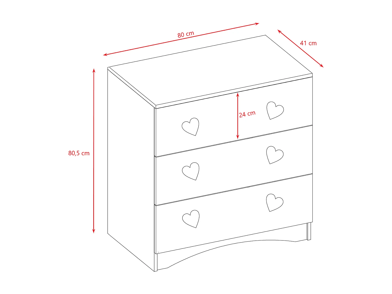 Komoda dziecięca Julia